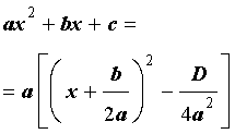 Решение квадратных уравнений дискриминант разложение квадратного трехчлена на множители прямая и обратная теорема Виета
