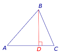 Высота треугольника свойство высоты прямоугольного треугольника