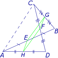 Средние линии четырехугольника теорема Вариньона