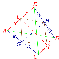 Средние линии тетраэдра