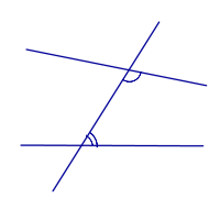 Признаки параллельности прямых углы внутренние и внешние накрест лежащие односторонние соответственные