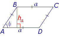 Площадь параллелограмма сторону и высоту