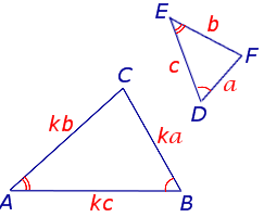 Подобные треугольники отношение площадей
