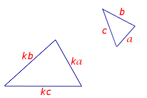 Признак подобия треугольников по трём сторонам