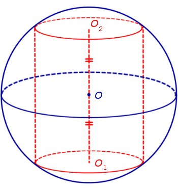 Сфера описанная около цилиндра цилиндр вписанный в сферу отношение объемов цилиндра и описанной около него сферы