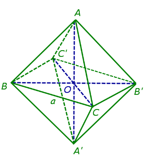 Объем и площадь поверхности октаэдра