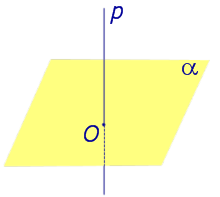ортогональное проектирование прямая перпендикулярная плоскости