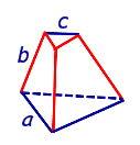 развертка поверхности правильная треугольная усеченная пирамида