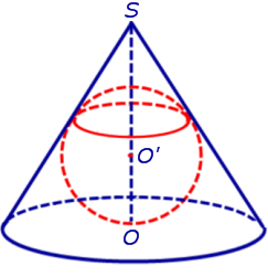 сфера вписанная в конус конус описанный около сферы