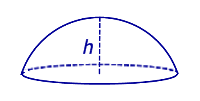 Объем шарового сегмента площадь сферического сегмента