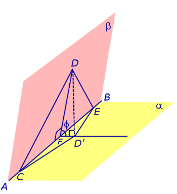 Площадь проекции треугольника